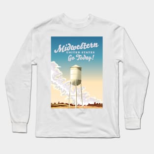 Midwestern United States Travel poster Long Sleeve T-Shirt